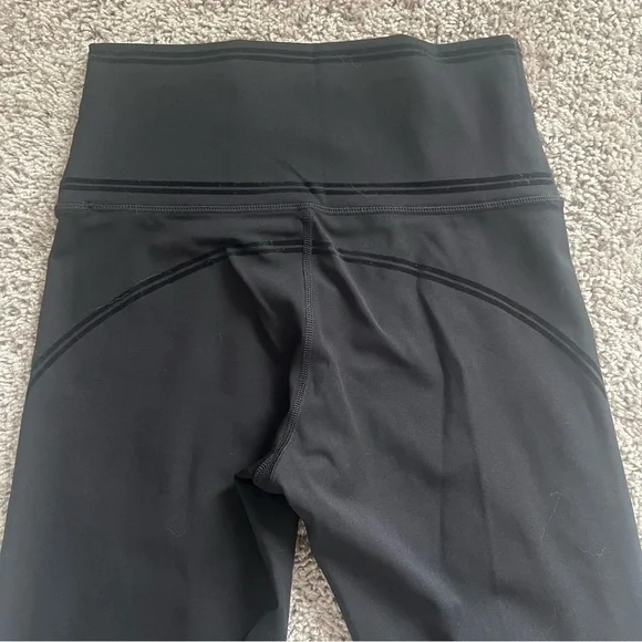 {offline by aerie} black goals workout leggings with velvet striped detail - Picture 11 of 11
